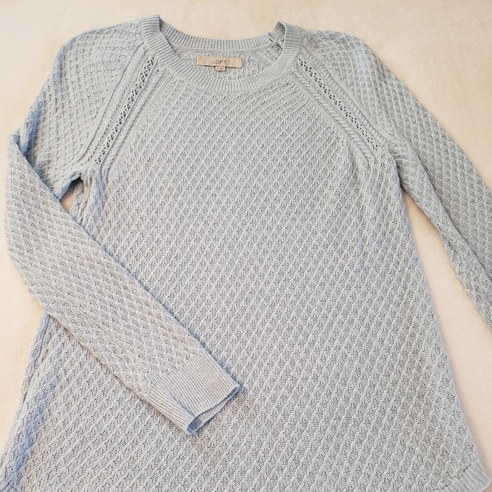 Like new cotton Loft sweater - Picture 2 of 4